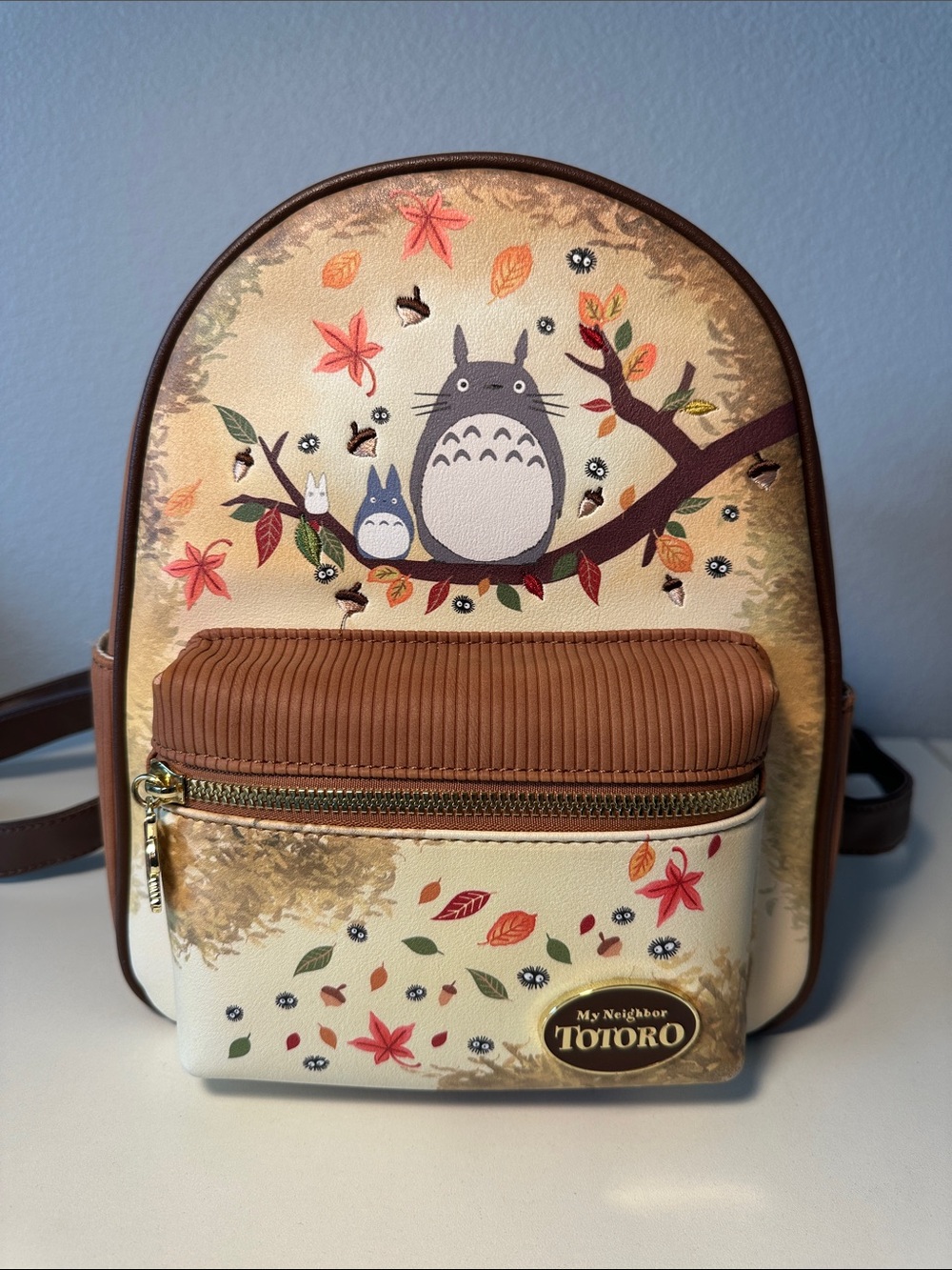 Her Universe for Hot Topic Studio Ghibli Totoro Fall Neutral Color Mini Backpack
